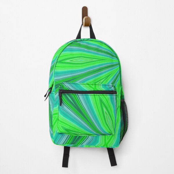 Item preview, Bright Radiating Streaks of Green and Blue designed and sold by AuntieShoe.