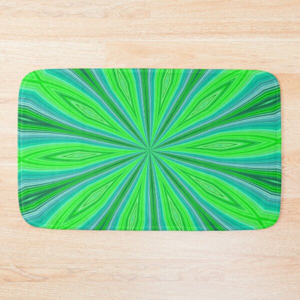 Item preview, Bright Radiating Streaks of Green and Blue designed and sold by AuntieShoe.