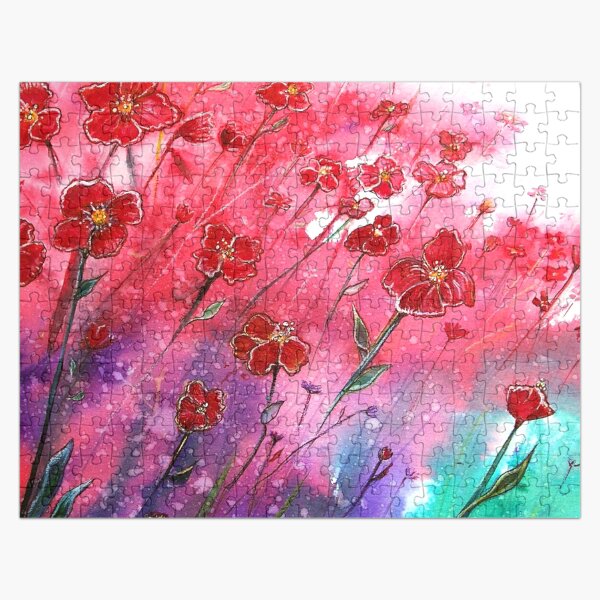Dancing Poppies Jigsaw Puzzle