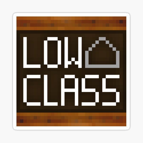 WesterosCraft Low Class Utility Block Pixel Art Icon Sticker