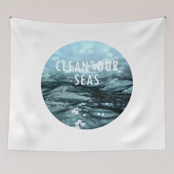 Item preview, Clean Our Seas Ocean Wave designed and sold by Shujii.