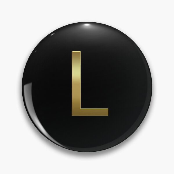 Item preview, Gold On Black Monogram Letter L | Gold Alphabet designed and sold by SerendipityNow.