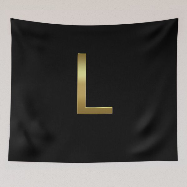 Item preview, Gold On Black Monogram Letter L | Gold Alphabet designed and sold by SerendipityNow.