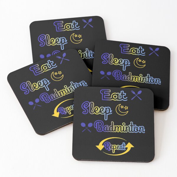 Item preview, Eat Sleep Badminton Repeat designed and sold by Fatimalak.