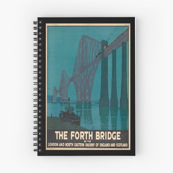Item preview, Forth Bridge retro poster designed and sold by CorasPosters.