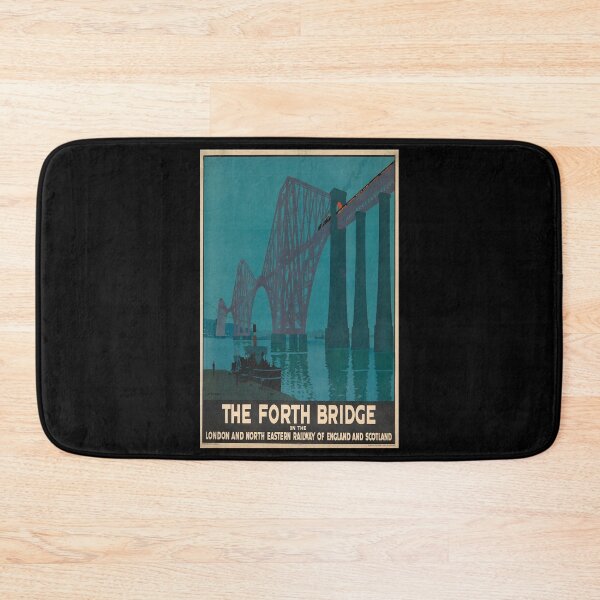Item preview, Forth Bridge retro poster designed and sold by CorasPosters.