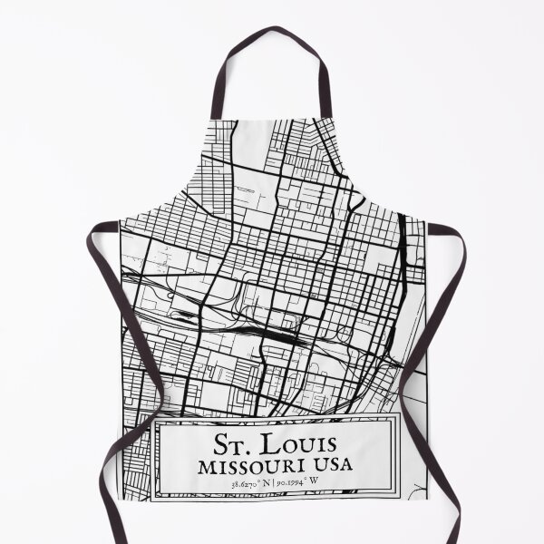 Item preview, St. Louis, Missouri - Black and White Map designed and sold by OLMontana.