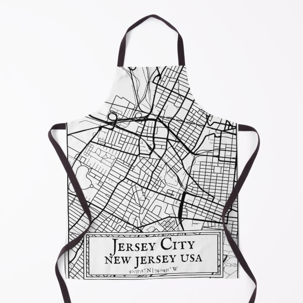 Item preview, Jersey City, New Jersey - Black and White Map designed and sold by OLMontana.