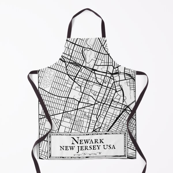 Item preview, Newark, New Jersey - Black and White Map designed and sold by OLMontana.