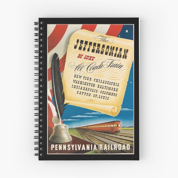 Item preview, Jeffersonian retro poster designed and sold by CorasPosters.