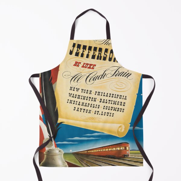 Item preview, Jeffersonian retro poster designed and sold by CorasPosters.