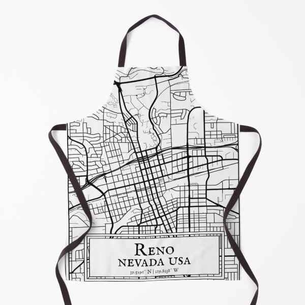 Item preview, Reno, Nevada - Black and White Map designed and sold by OLMontana.