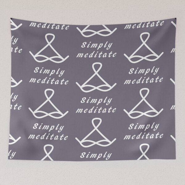 Item preview, Simply meditate meditation yoga gift designed and sold by CareShare Design.