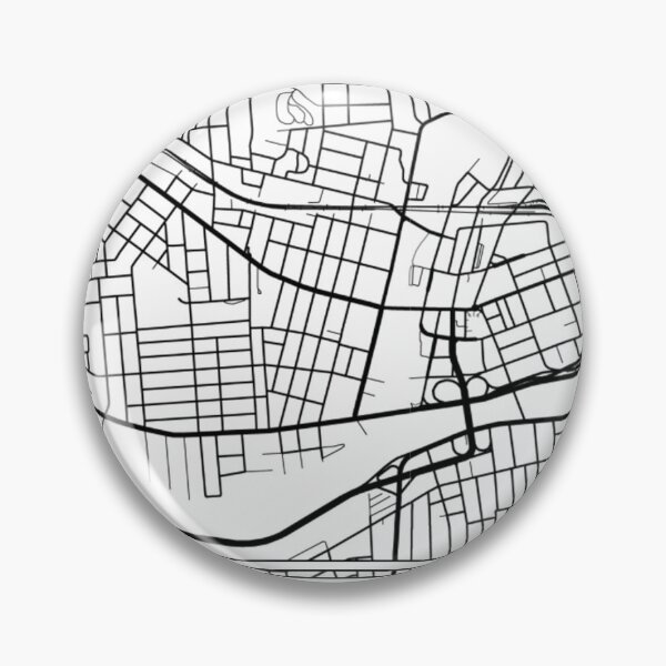 Item preview, Binghamton, New York - Black and White Map designed and sold by OLMontana.