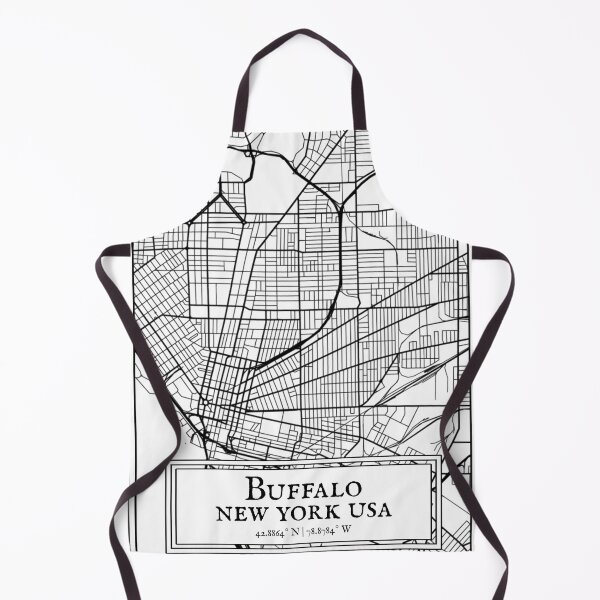 Item preview, Buffalo, New York - Black and White Map designed and sold by OLMontana.