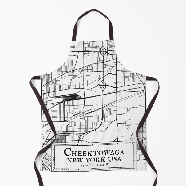 Item preview, Cheektowaga, New York - Black and White Map designed and sold by OLMontana.