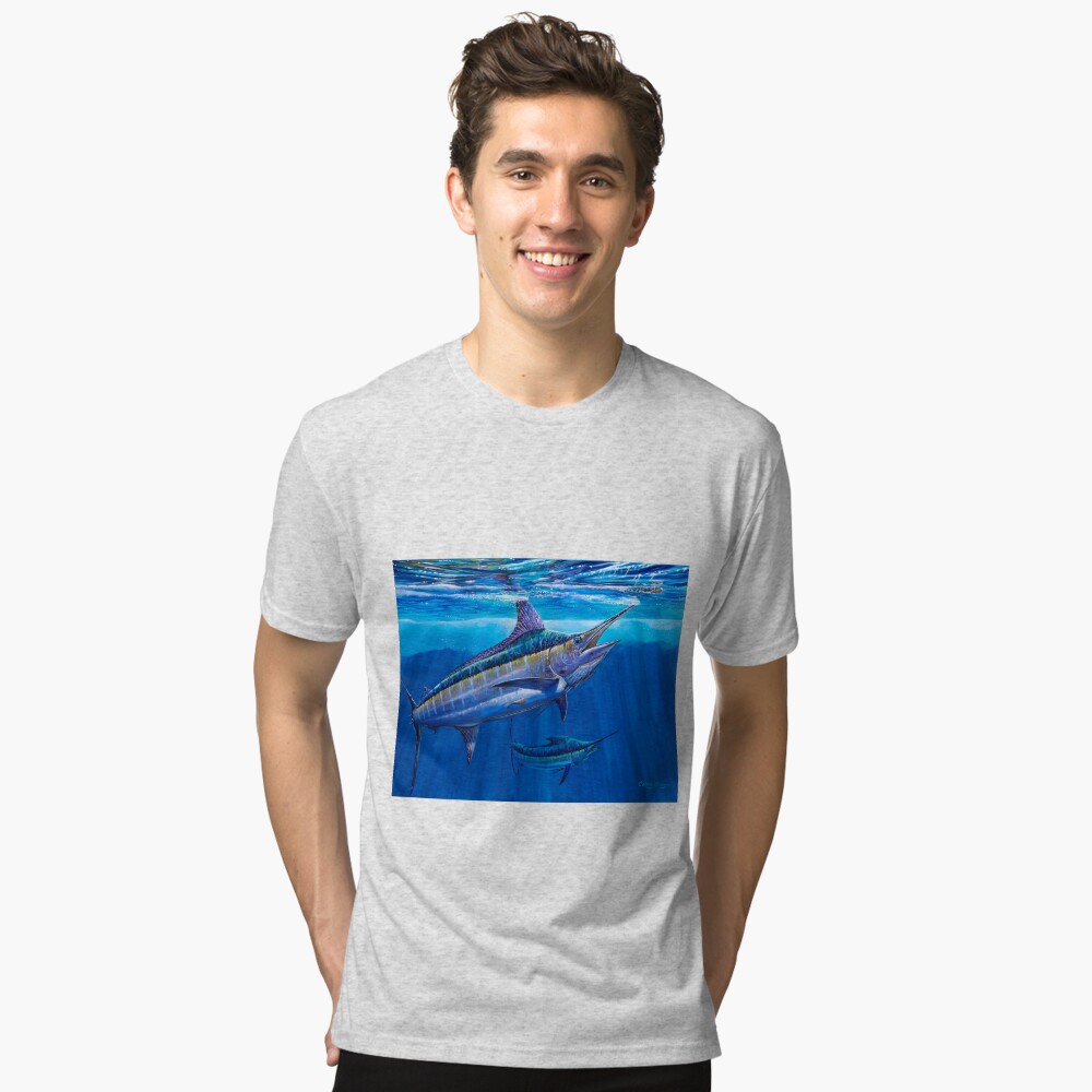 Vista previa del artículo con la obra «Camiseta de tejido mixto», diseñado y vendido por Bluemarlin.
