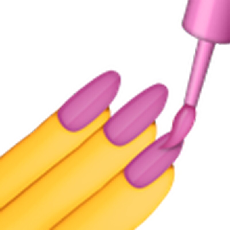 "Nail Polish Emoji" Stickers by shirtsforhoes Redbubble