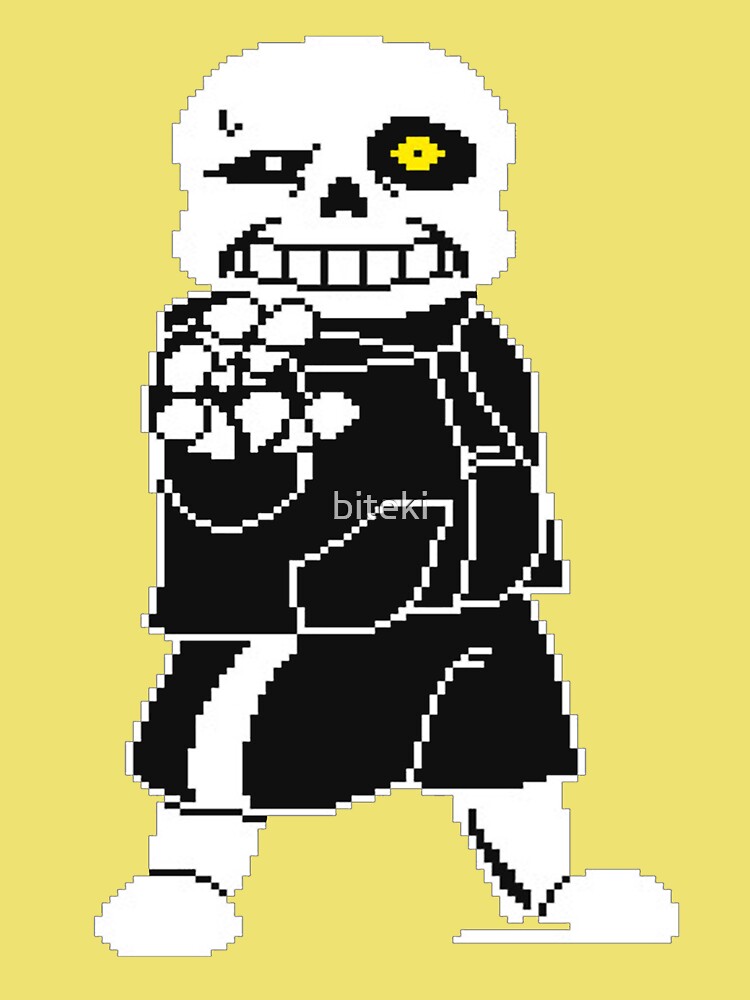 Download Sans the Cute Skeleton in Digital Pixel Art