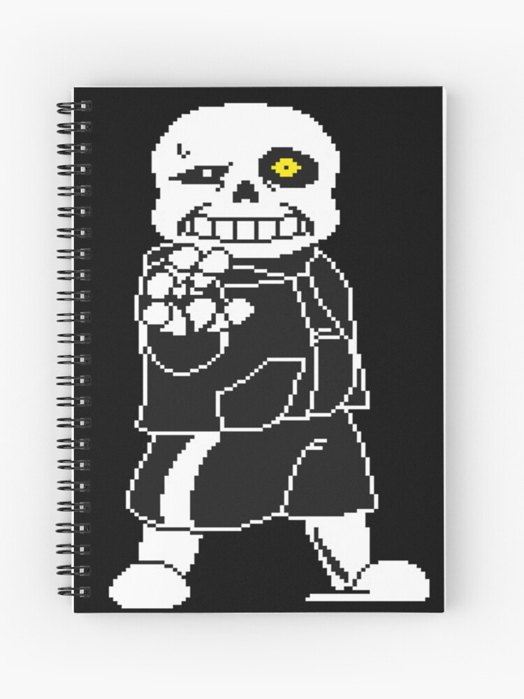 Pixel Sans Undertale | Spiral Notebook