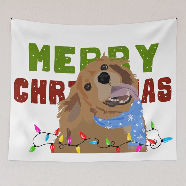 Item preview, Merry Christmas Cocker Spaniel dog designed and sold by andreadelriv.