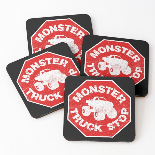 Item preview, Monster Truck Stop - Monster Truck Stop Sign designed and sold by bonmotto.