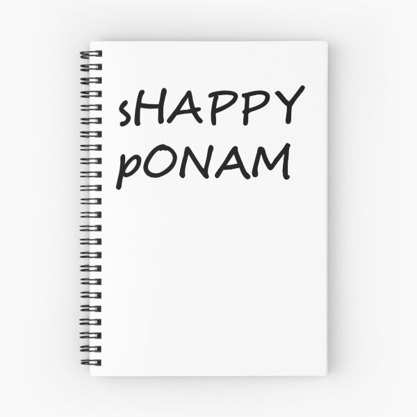 Item preview, sHAPPY pONAM! Play on words Shappy Ponam and Happy Onam Malayalam Manglish Funny! designed and sold by mallufun.