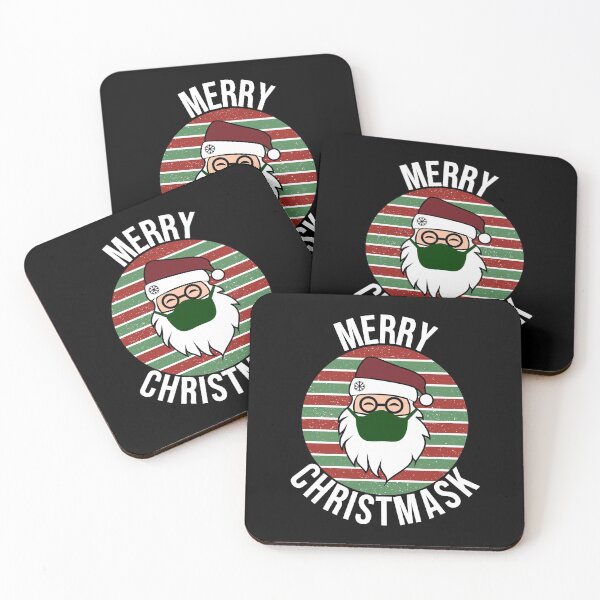 Aperçu de l'œuvre Joyeux Noël, Père Noël avec FaceMask Design 2 créée et vendue par Gsallicat.