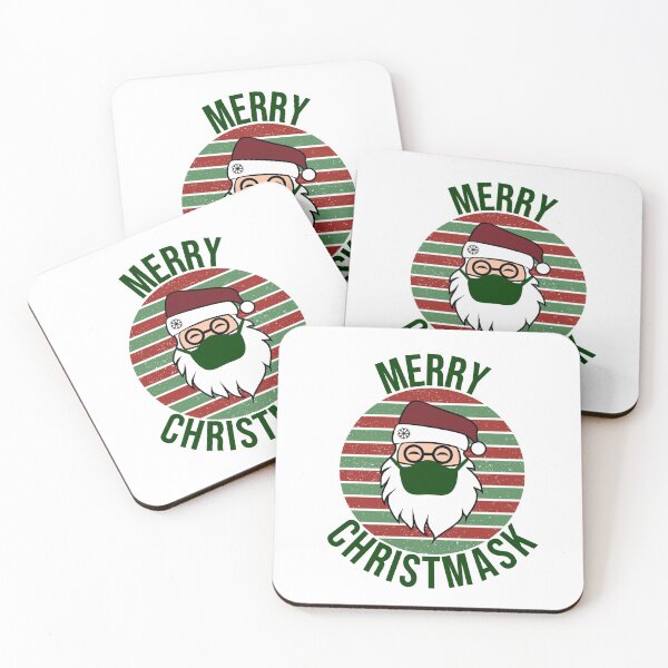 Aperçu de l'œuvre Joyeux Noël, Père Noël avec FaceMask Design créée et vendue par Gsallicat.