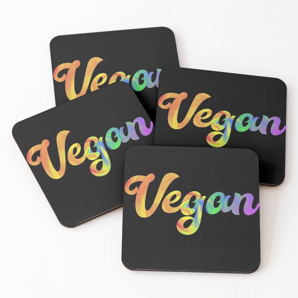 Item preview, Vegan Rainbow Retro Script (Tye-die) designed and sold by MichesMerch.