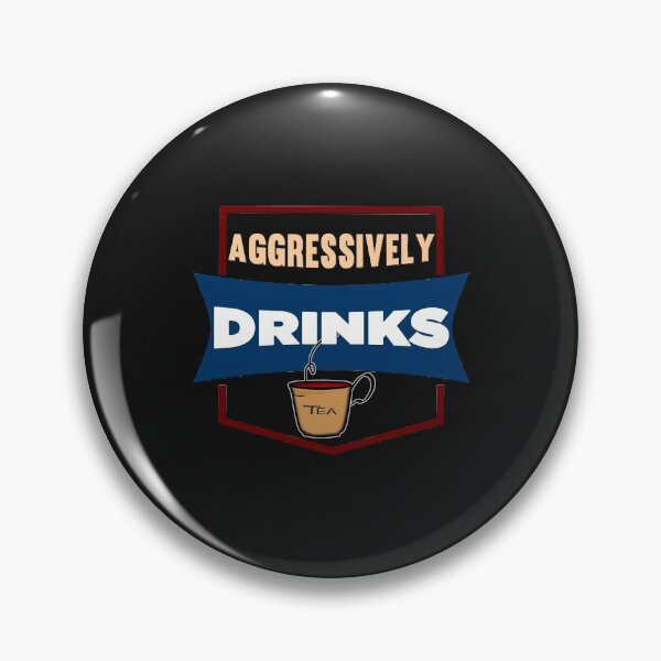Item preview, Aggressively Drinks Tea - Cool Cup Of Tea And Text Effects Gift Ideas  designed and sold by leo121687.
