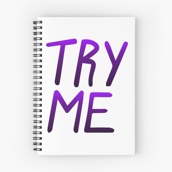 Item preview, TRY ME designed and sold by SarcasticWords.