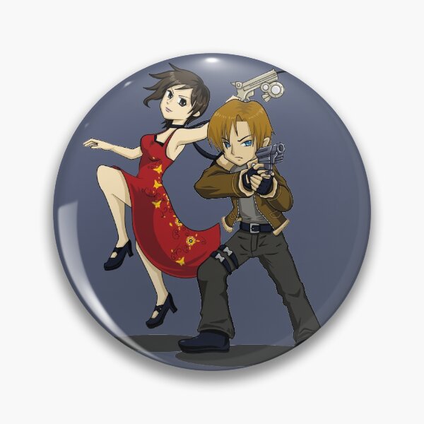 Item preview, RE4 Chibi Ada and Leon designed and sold by littlebearart.