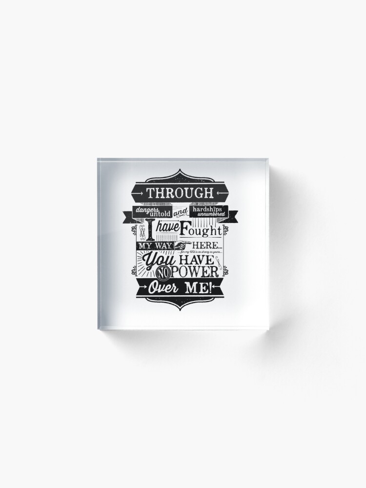 Alternate view of Labyrinth Words Acrylic Block