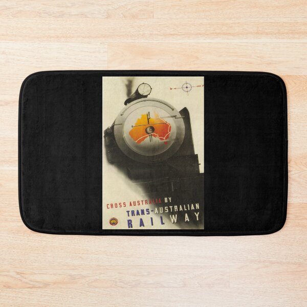 Item preview, Trans Australian Railway retro poster designed and sold by CorasPosters.