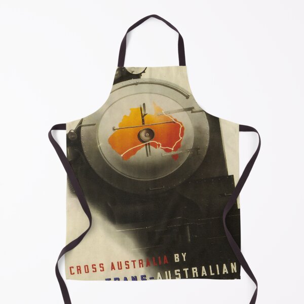 Item preview, Trans Australian Railway retro poster designed and sold by CorasPosters.