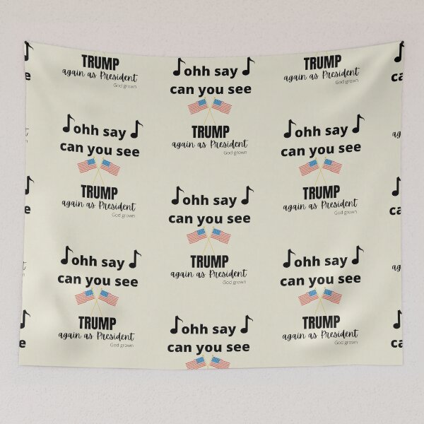 Item preview, Ohh say can you see TRUMP again as President, By God grown. designed and sold by GodGrown.