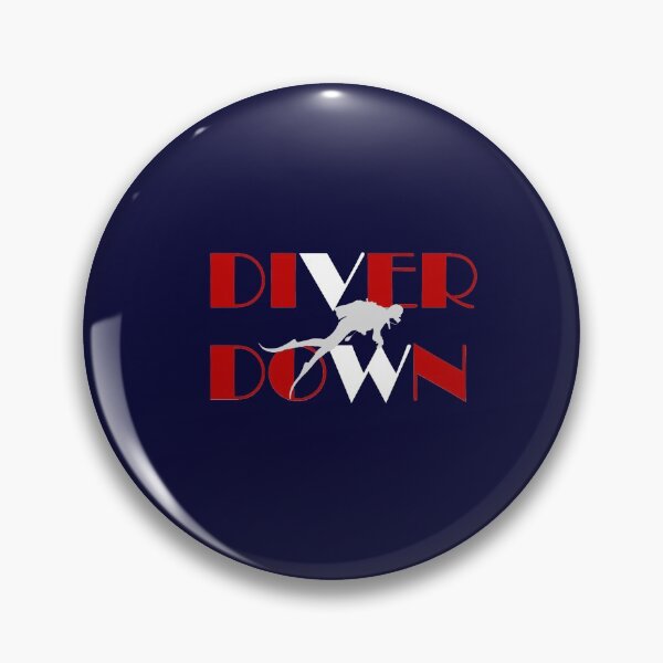 Item preview, Diver/Snorkeler Diver down Red and White Flag designed and sold by loveoceanair.