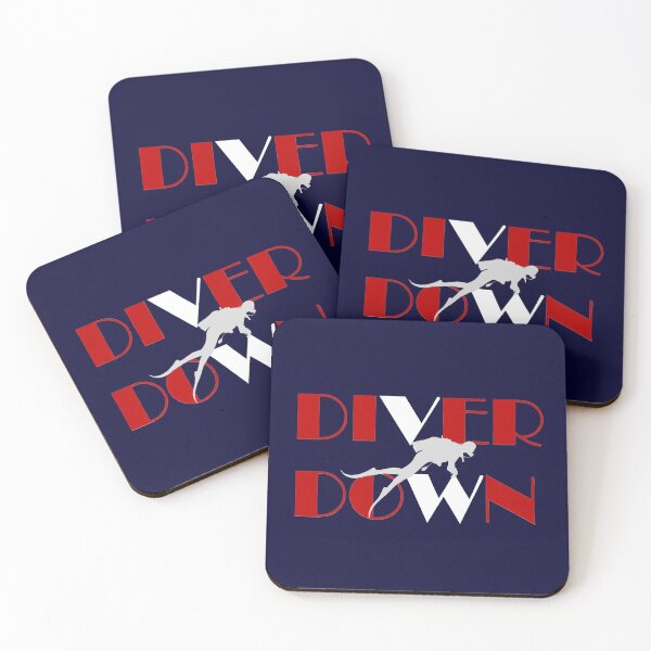 Item preview, Diver/Snorkeler Diver down Red and White Flag designed and sold by loveoceanair.
