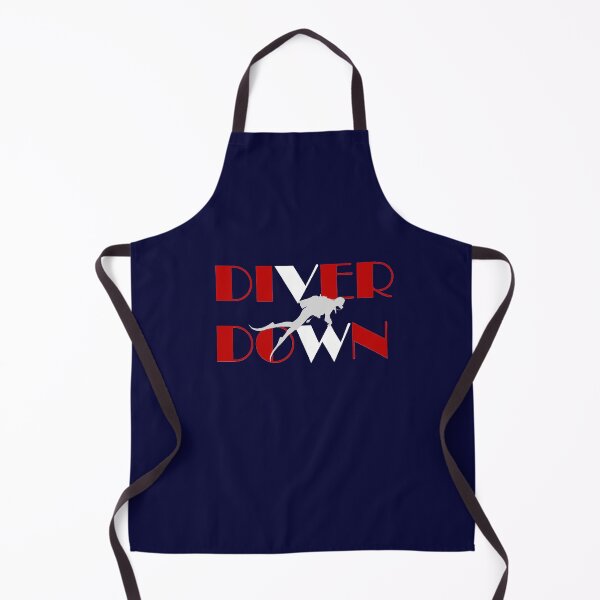 Item preview, Diver/Snorkeler Diver down Red and White Flag designed and sold by loveoceanair.