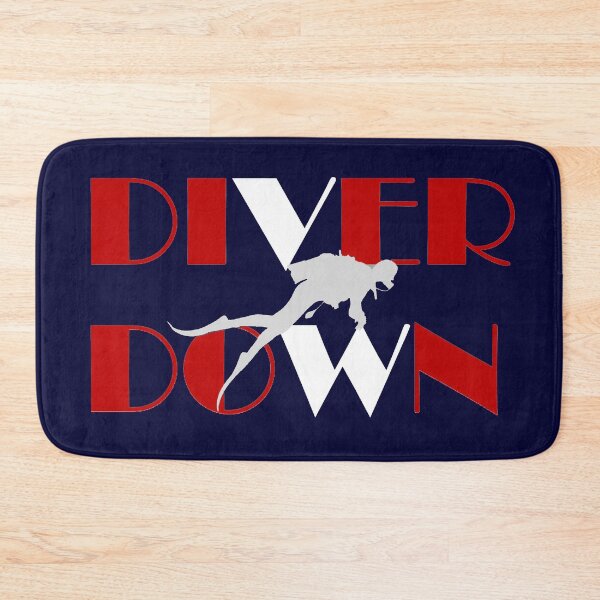 Item preview, Diver/Snorkeler Diver down Red and White Flag designed and sold by loveoceanair.