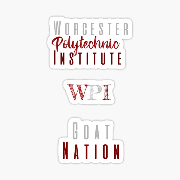 Item preview, Worcester Polytechnic Institute Sticker Pack designed and sold by Caroline Parsons.
