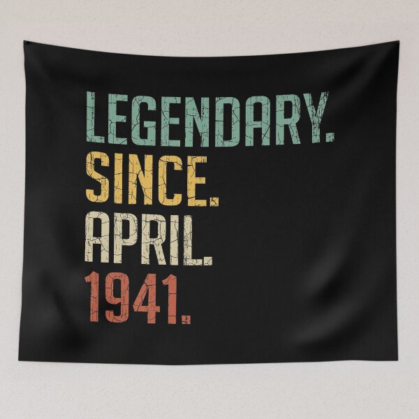 Item preview, Legendary Since April 1941 80th Birthday Gift 80 Years Old Vintage April 1941 designed and sold by Takatv.