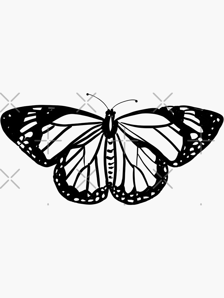 Monarch Butterfly Sticker For Sale By Winkclothing Redbubble 