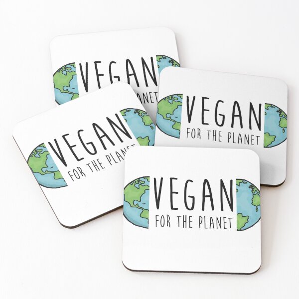 Item preview, Vegan for the Planet White Face Mask with Cartoon Earth designed and sold by MichesMerch.