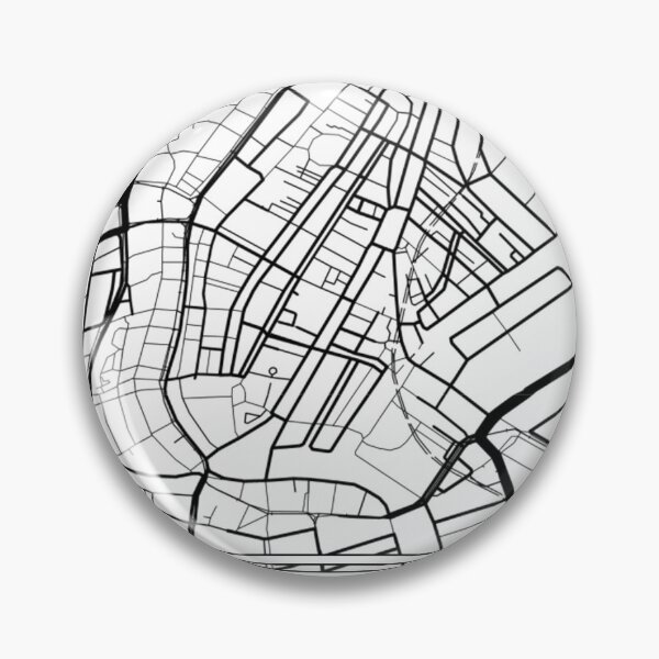 Item preview, Amsterdam - Black and White Map designed and sold by OLMontana.
