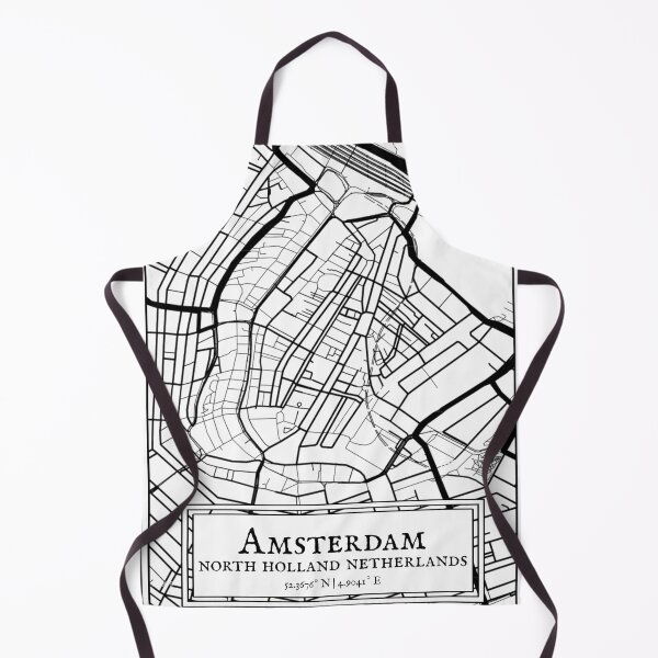 Item preview, Amsterdam - Black and White Map designed and sold by OLMontana.
