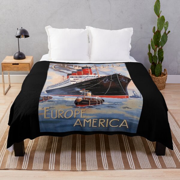 Artikelvorschau, Europe America retro poster entworfen und verkauft von CorasPosters.