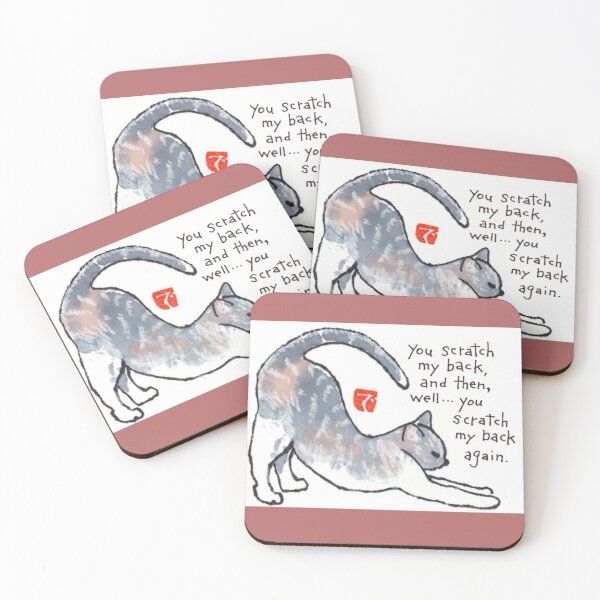 Item preview, Stretching Cat designed and sold by dosankodebbie's etegami world.