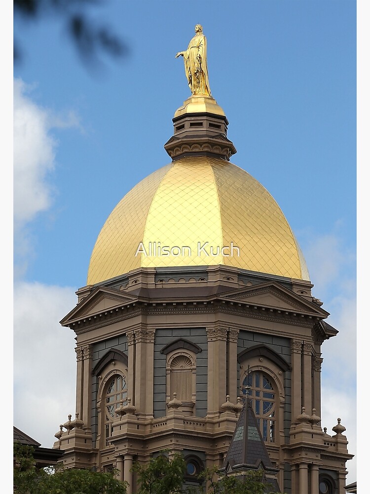 "Notre Dame Golden Dome" Poster by kucharc5 | Redbubble